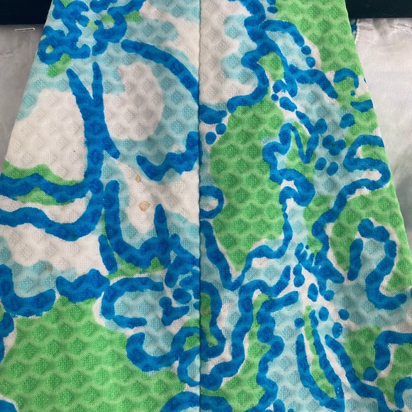 Lilly Pulitzer Green and Blue Trudy Shift Dress Sz 00 - Picture 6 of 12